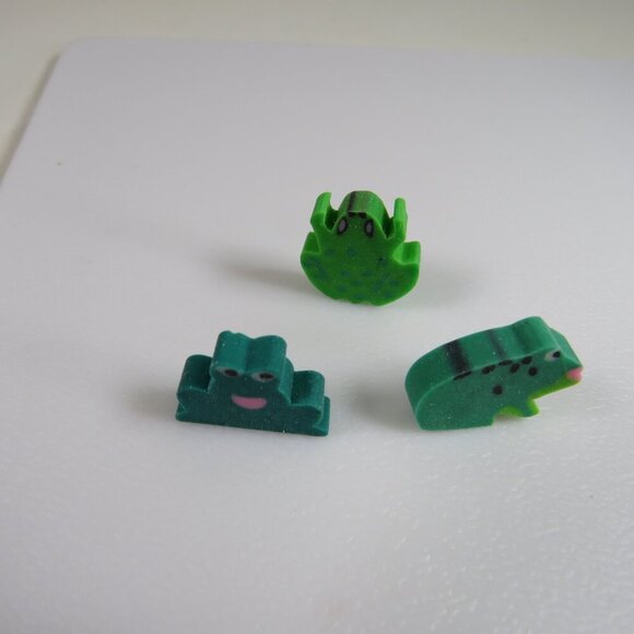 Easter Egg Filler: Small Dino, Bears, Frogs Erasers (24 items) - Picture 3 of 14